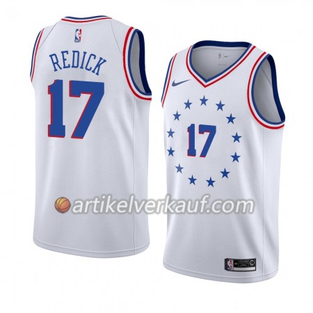 NBA Philadelphia 76ers Trikot J.J. Redick 17 2018-19 Nike Weiß Swingman - Herren